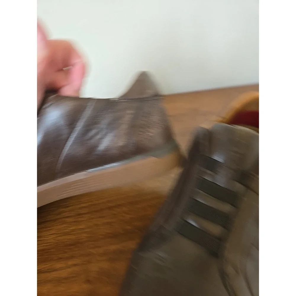 Kizik KZK New York Hands Free Slip On Brown Leather Shoes Mens 9 M M0202CB